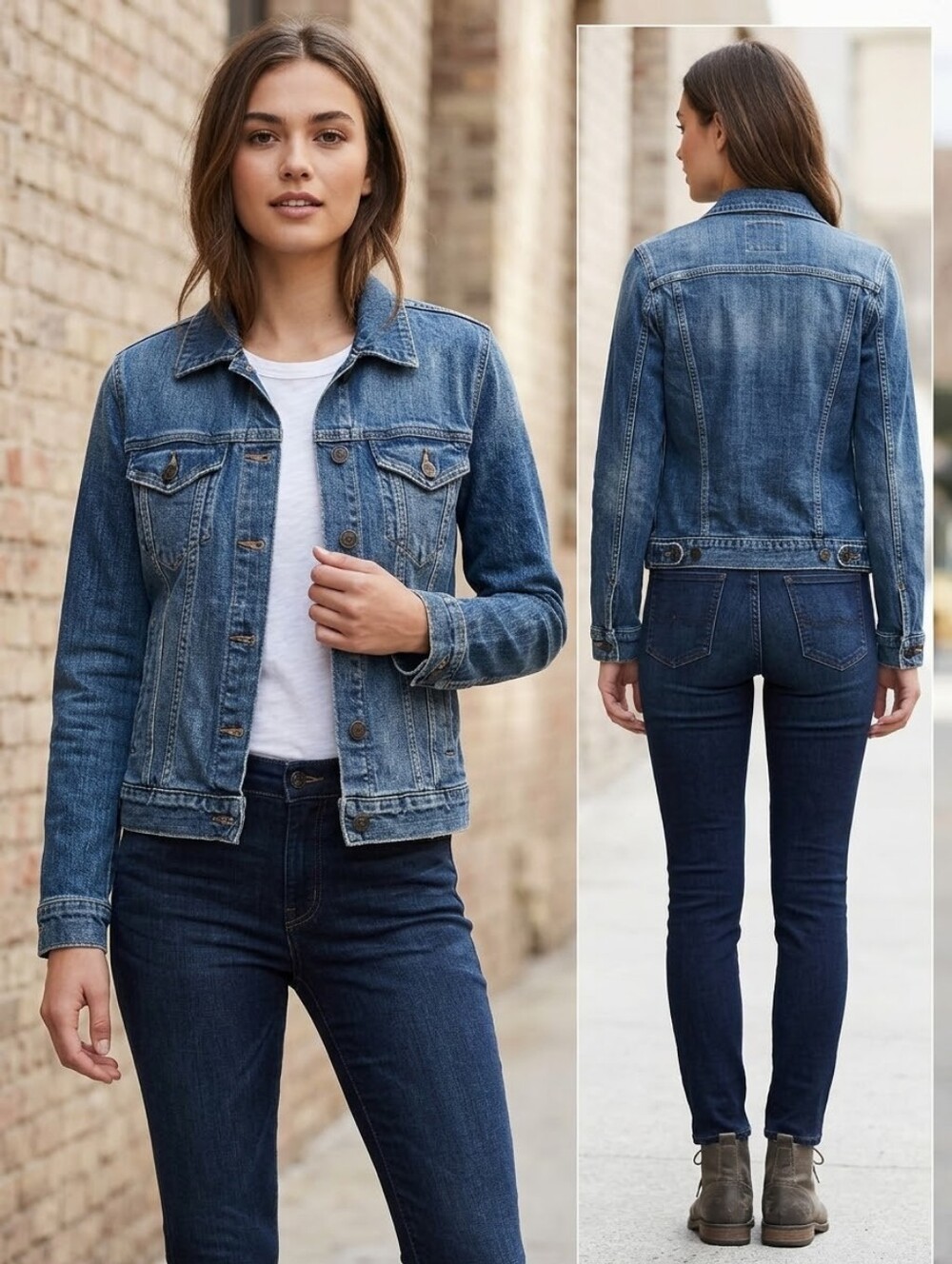 Lucky Brand Womens Blue Denim Jacket